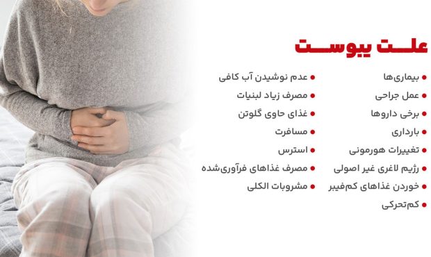 شایعترین دلایل یبوست
