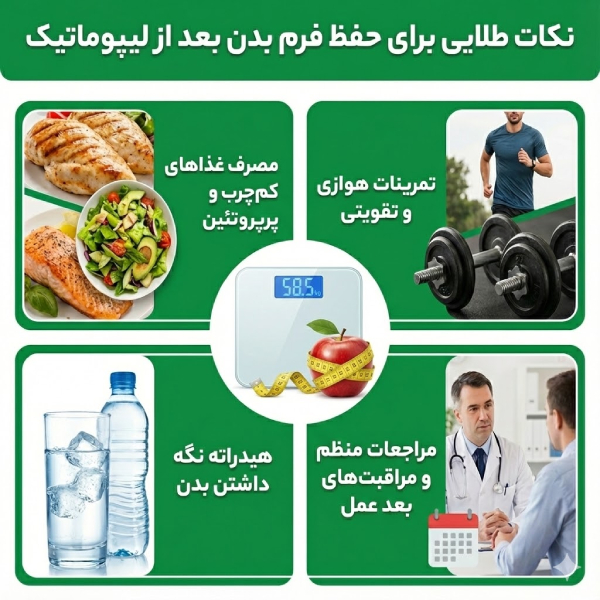 چگونه بعد از لیپوماتیک فرم بدن را حفظ کنیم؟ 10 نکته طلایی