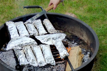 طبخ با فویل آلومینیومی در سفر