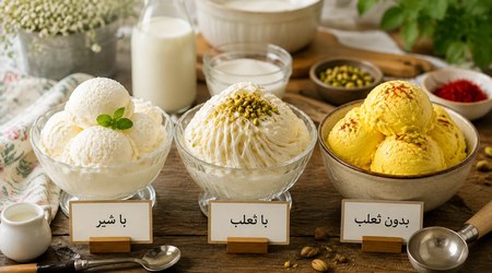 طرز تهیه بستنی خانگی قدم به قدم | با شیر، با ثعلب و بدون ثعلب