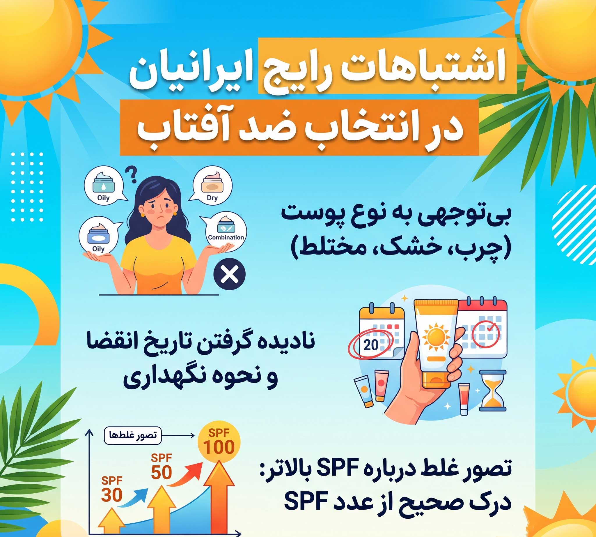اشتباهات رایج ایرانیان در انتخاب ضد آفتاب